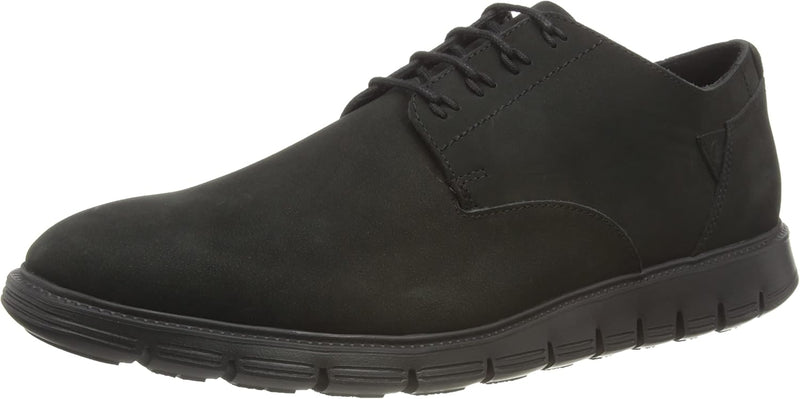 Clarks Herren Trackflex Path Sneaker 39.5 EU Black Nubuck, 39.5 EU Black Nubuck