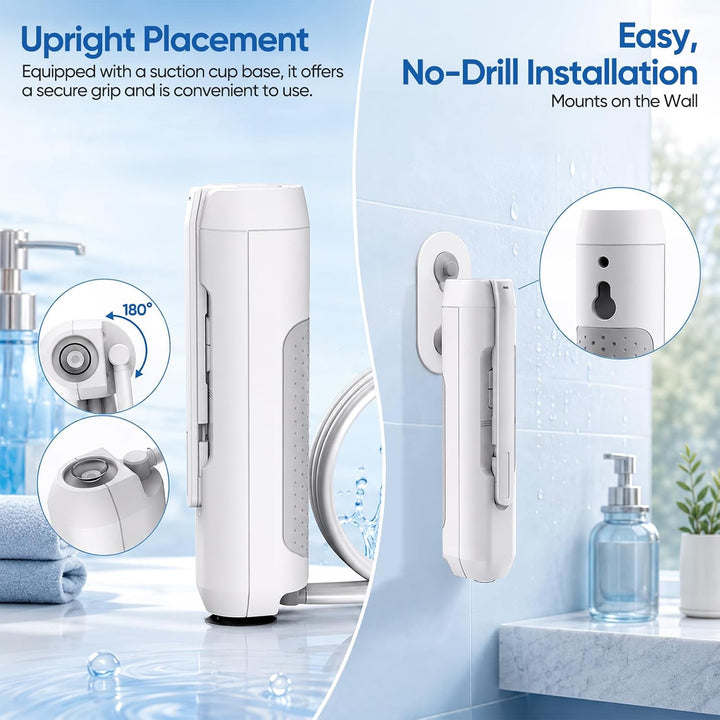 Tragbarer Bidet, 2,5L Elektrische Po Dusche mit 2 Druckstufen, Bidet Po Dusche mit 1600mAh Akku IPX6