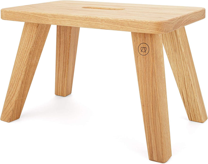 Anton Doll Holzmanufaktur, Fussschemel Emil ®, Naturprodukt 100%, handgefertigter Hochwertiger Hocke