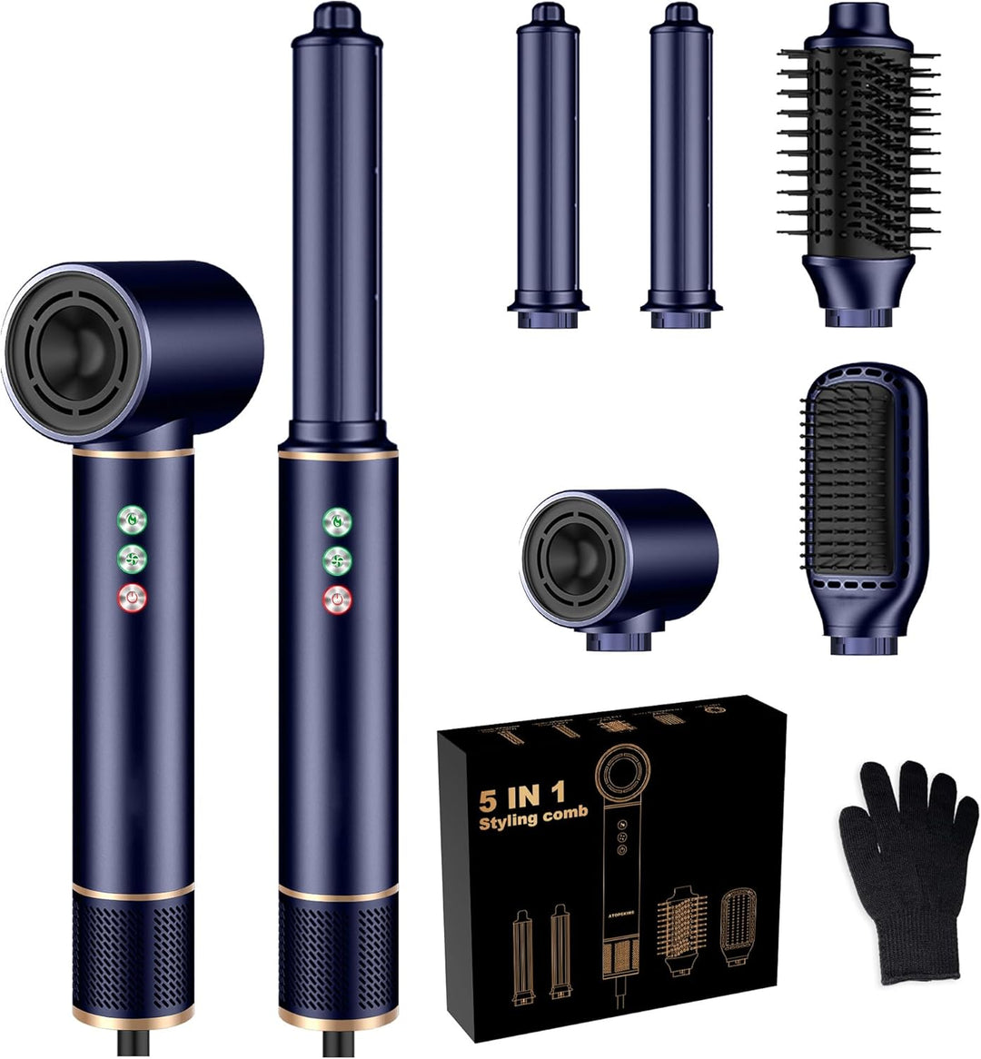 Hair styler 5 in 1 Haarstyler mit 320 Millions lonic air Styler Set, 20m/s Luftstrom, 110,000 RPM Ha