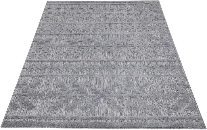 carpet city In-&amp; Outdoor Teppich - 120x170 cm - für Innen-&amp; Aussenbereich - Wetterfest Balkon-Teppic