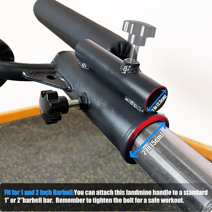 KORIKAHM Viking Press Landmine Griff für 5,1 cm olympische Langhantel, T-Bar Row Attachment Core Str