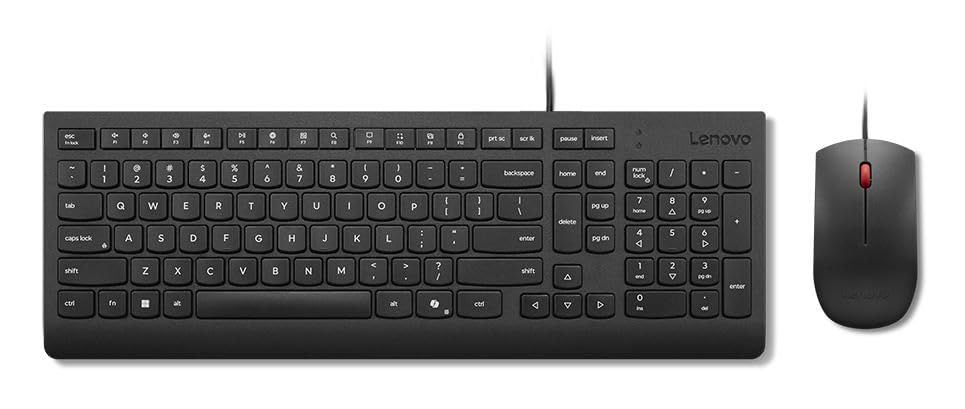 Lenovo Essential Wired Combo (Nordic) Keyboard Mouse, 4X31R64446