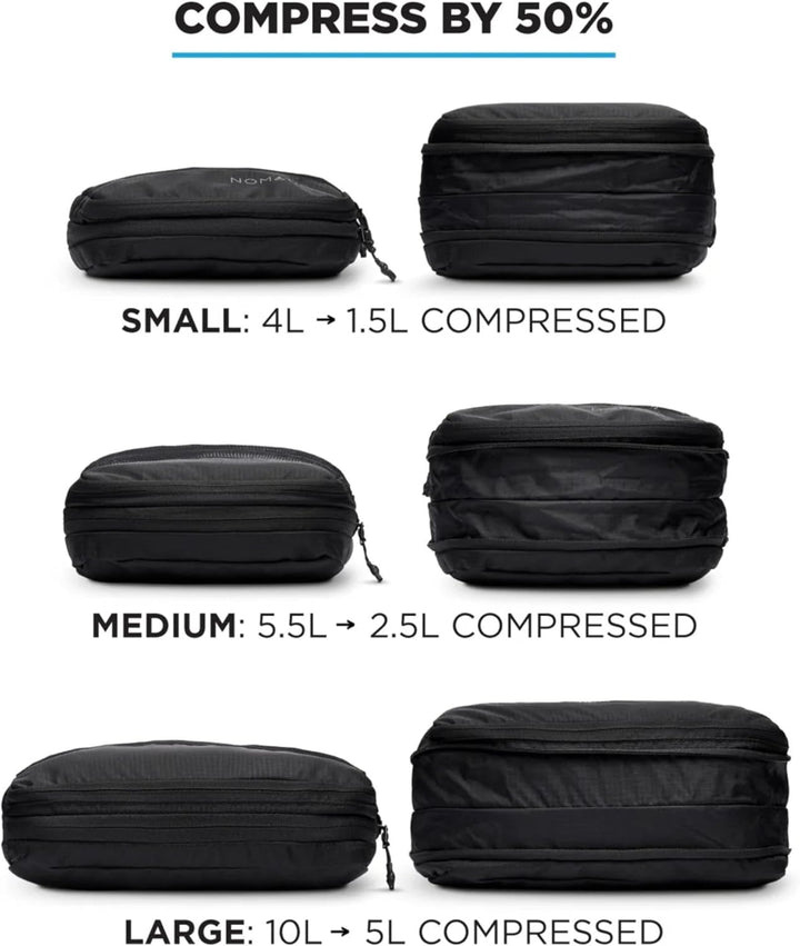 Gomatic Packing Cubes Kompressions-Gepäck-Organizer für Handgepäck, Koffer, Reisetaschen, Gross - Gr