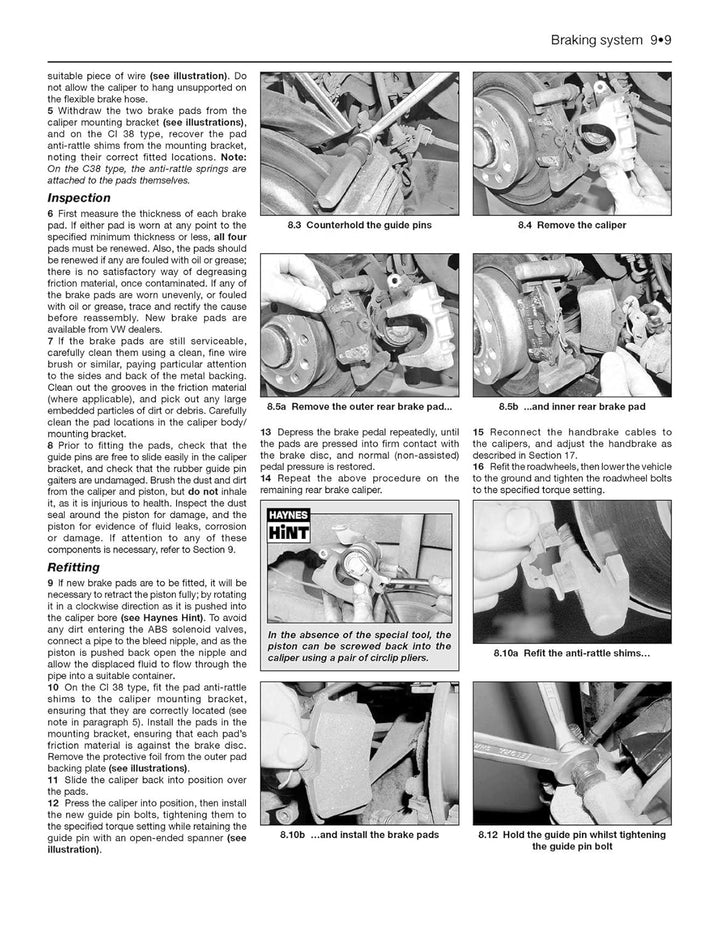 VW Polo (09 - 14) Haynes Repair Manual, Taschenbuch