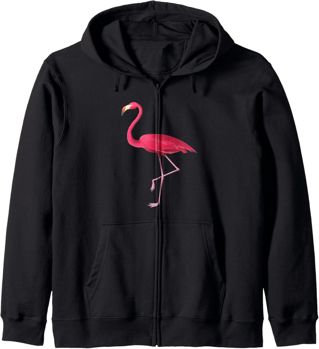 Pink Flamingo Vintage Illustration Kapuzenjacke