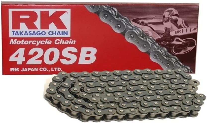 Kettensatz geeignet für Kawasaki KX 60 B 83-03 Kette RK 420 SB 104 offen 13/44