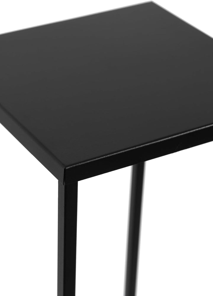 Pflanzenständer Ferro - 24x24x70cm - Farbe Schwarz - für Zimmerblumen - Metallregal - Dekorativer Ti