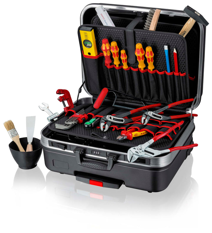 KNIPEX 00 21 06 HK S Werkzeugkoffer „BIG Basic Move" Sanitär Werkzeug-Trolley | Rollkoffer
