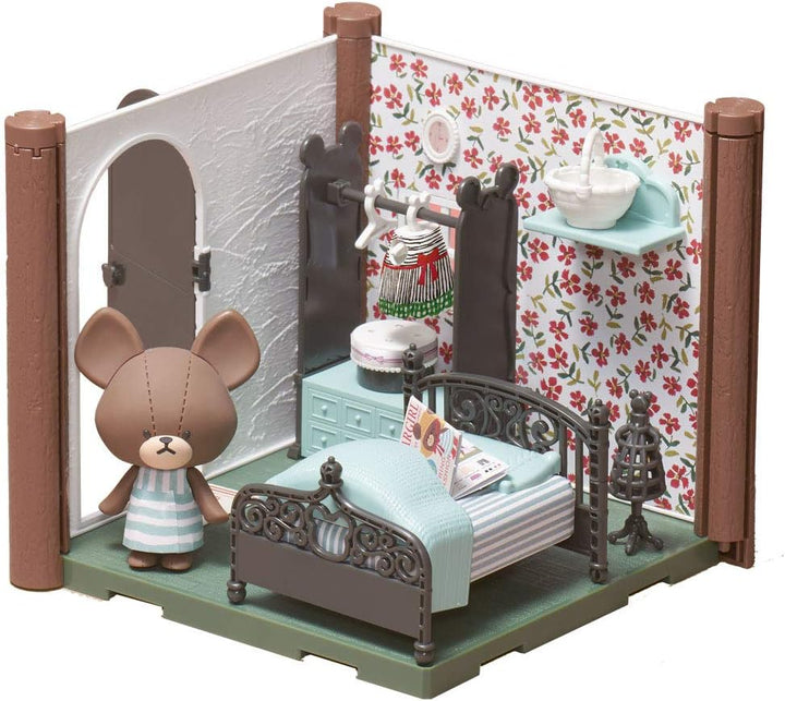 Bandai – Haco Room – Set für Jackies Zimmer – 55 Teile zum Zusammenbauen – Puppe Jackie, Zimmer und
