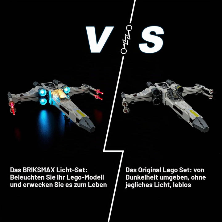 BRIKSMAX 75301 Led Licht für Lego Luke Skywalkers X-Wing Fighter - Compatible with Lego Star Wars Ba