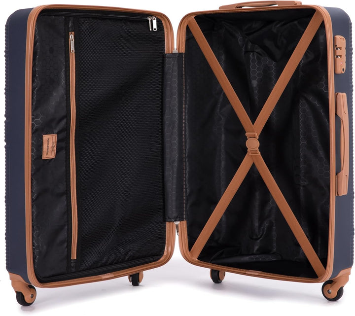 Travelhouse Kofferset Bari 6-teilig – ABS Hartschale Trolley Koffer Set mit Rollen, TSA-Schloss, Rei