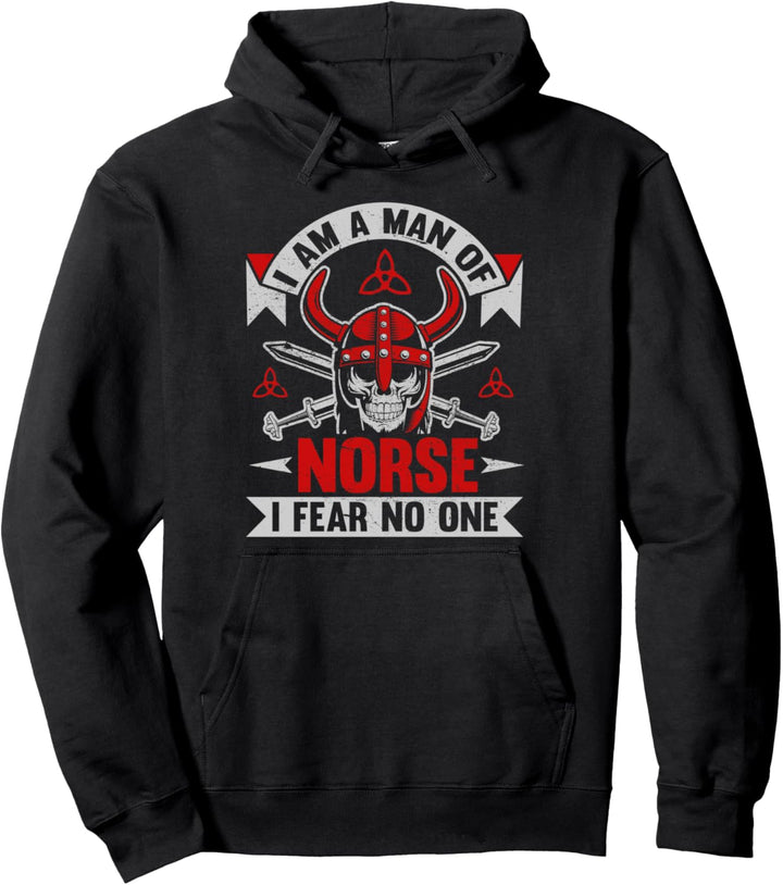 Viking Warrior Man oder Norse Ich fürchte niemanden Pullover Hoodie
