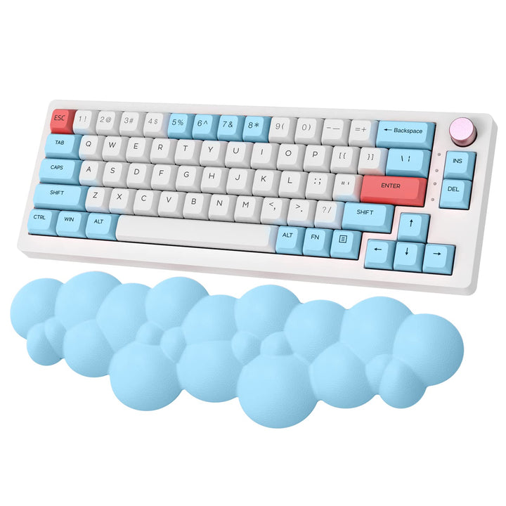 ZIYOU LANG Blaue Tastatur-Handballenauflage Wolke Weiche Tastatur-Handgelenkauflage mit rutschfester