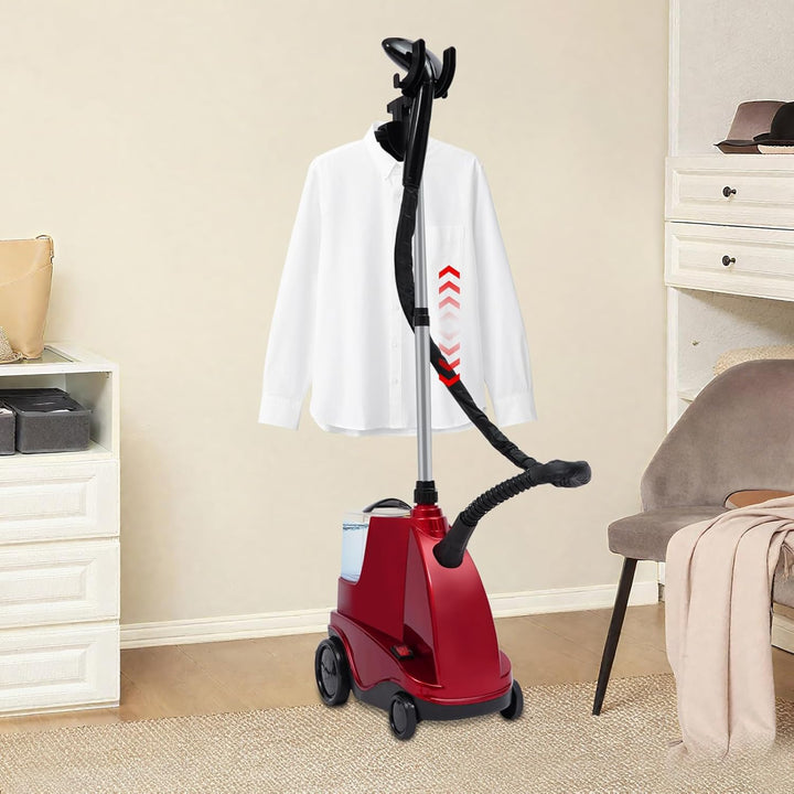Dampfbürste 2500W mit 3L Wassertank, Professioneller Kleider Dampfglätter Steamer, Vertikaler Stand-