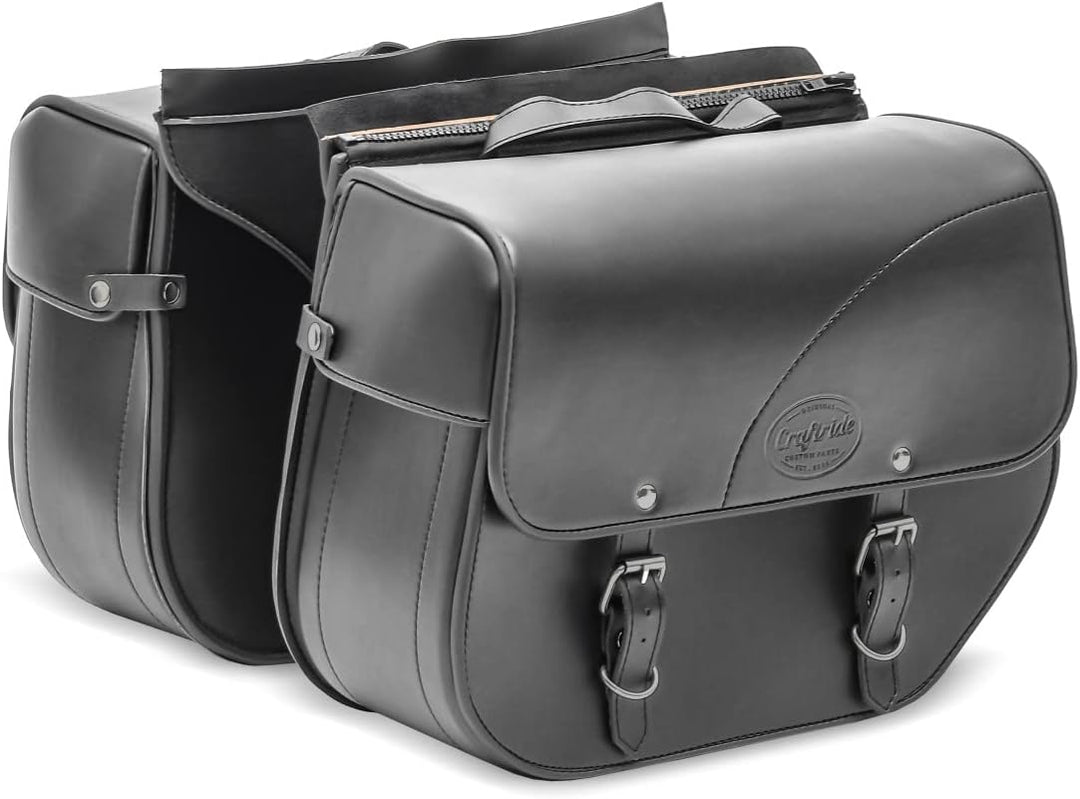 Satteltaschen KT + Halter für Royal Enfield Bullet, Classic 500