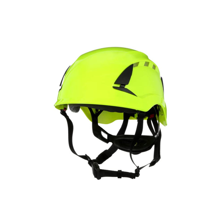 3M SecureFit Schutzhelm, X5014V-CE, neongrün, belüftet, reflektierend, CE Hi-Viz-Grün Belüftet/Refle
