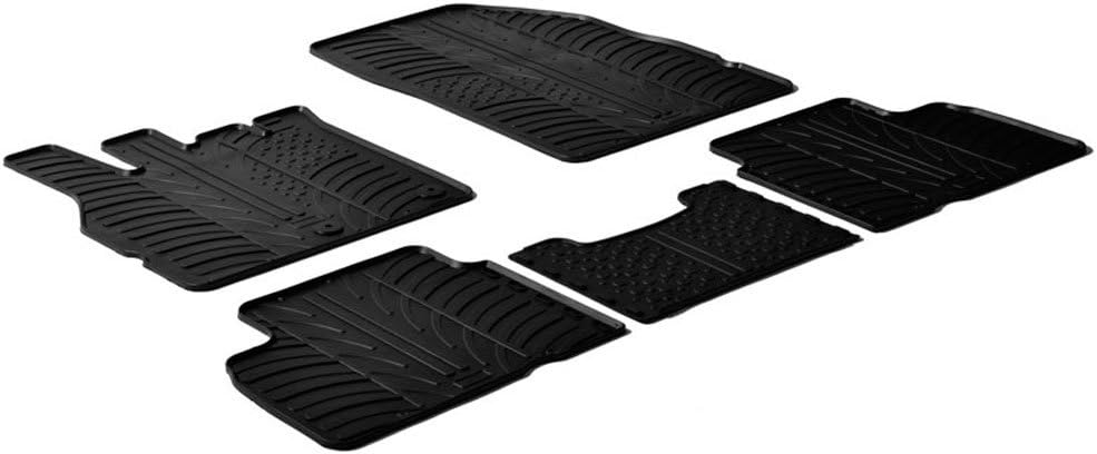 Gledring Satz Gummimatten kompatibel mit Renault Scenic III 2009-2016 (T Profil 5-teilig)