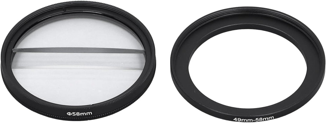 49 Mm Doppelhälfte -Mond -Spezialeffekt -Filter -Center Split Diopter Objektivfilterfotografie SLR -