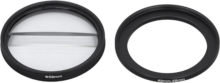 49 Mm Doppelhälfte -Mond -Spezialeffekt -Filter -Center Split Diopter Objektivfilterfotografie SLR -