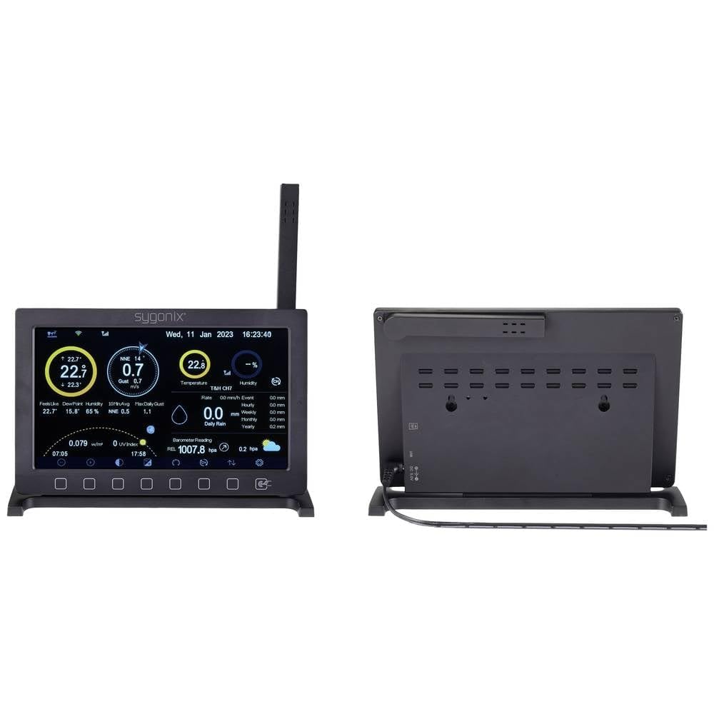 Sygonix SY-5479628 WLAN-Wetterstation Vorhersage für 2 Tage Anzahl Sensoren max. 8 St.