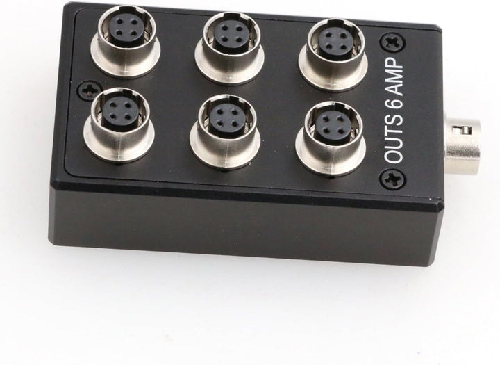 ZBLZGP Power Hub Splitter Box Hirose 4 Pin Power Outs 6 A für Sound Geräte 688 633 Zoom F8 Kamera