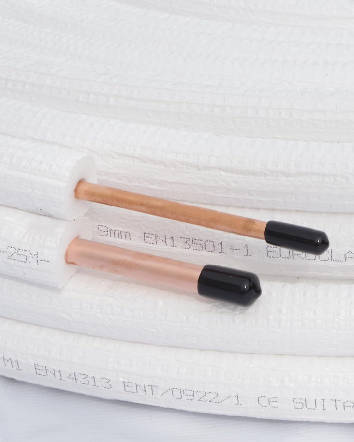 Kolor Kältemittelleitung Kupferrohr 1/4" 3/8" 1m bis 25m Klimaanlage Wärmepumpe R32 R410A R470C Kupf