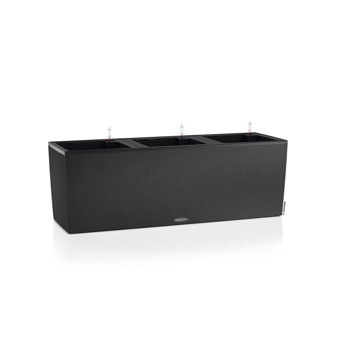 LECHUZA TRIO Stone 40 graphitschwarz 15056 129.5x42x44 cm Graphitschwarz, 129.5x42x44 cm Graphitschw