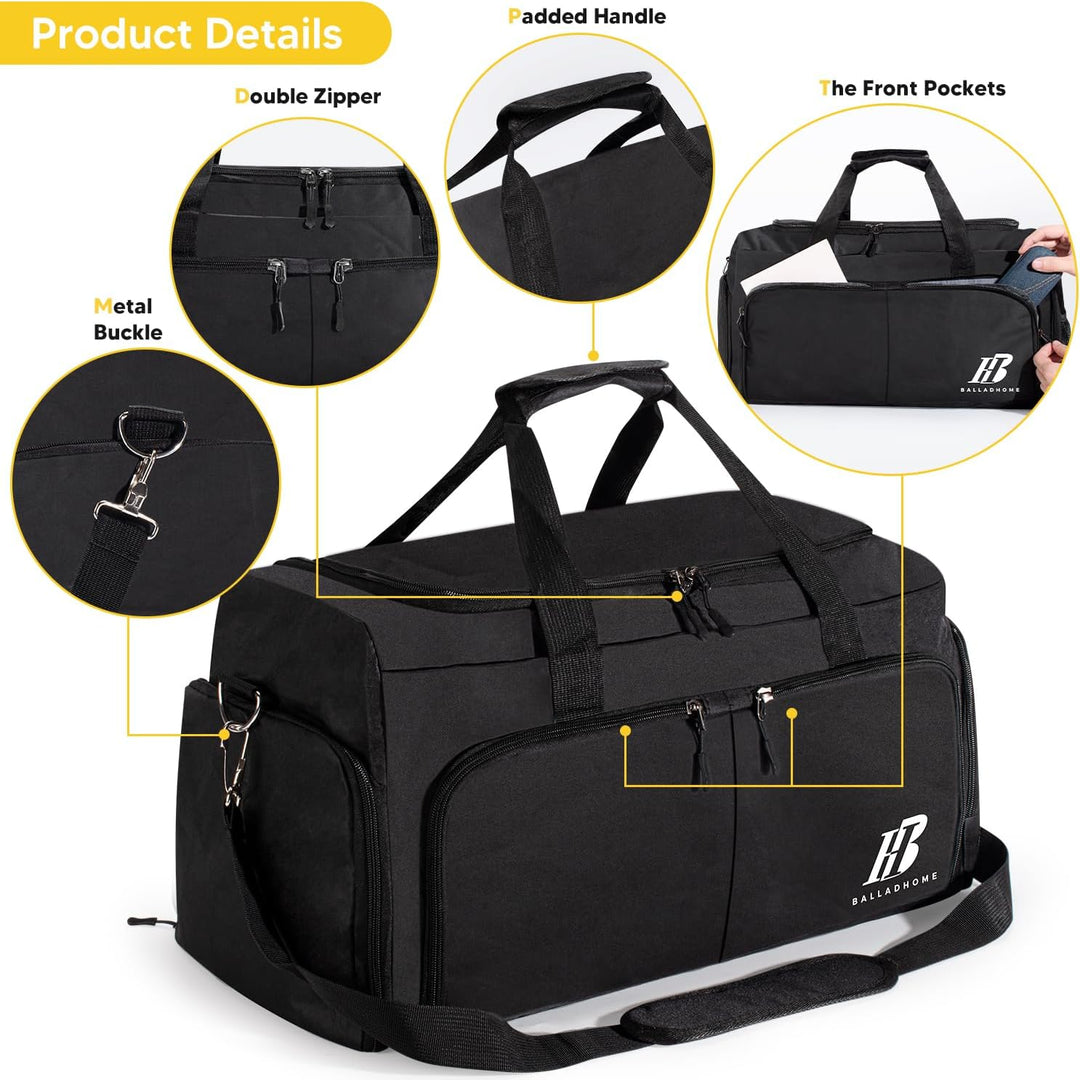 Sporttasche Reisetasche für Damen und Herren Trainingstasche Gym Bag mit Schuhfach und Nassfach Duff