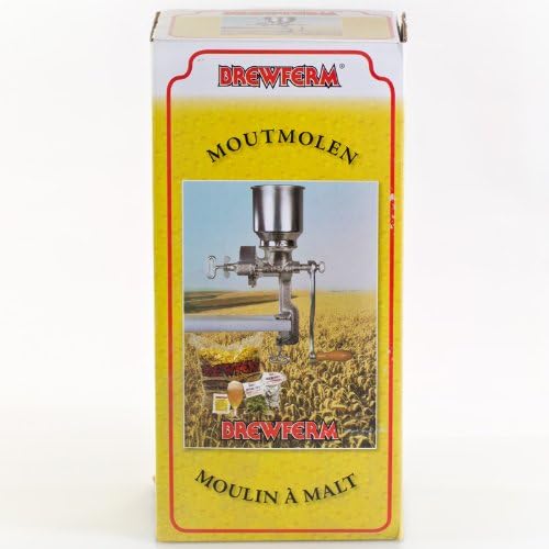 Malzmühle aus Gusseisen zum Schroten von Malzen * 5 Jahre Garantie * Malzschroten in der Heimbrauere