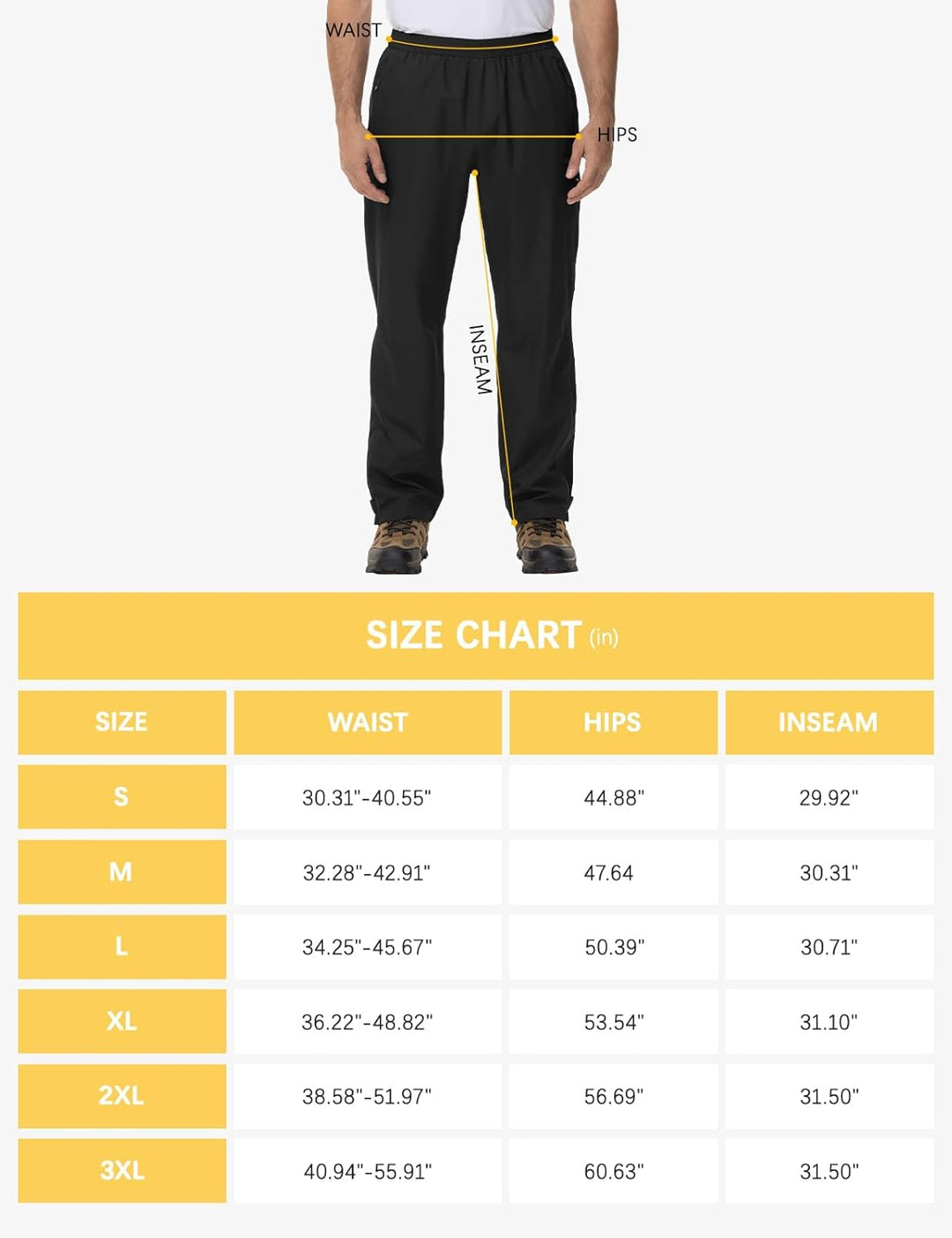 donhobo Herren Hose Wasserdicht Regenhose Leichte Winddichte Fahrrad für Outdoor Mesh Atmungsaktiv A