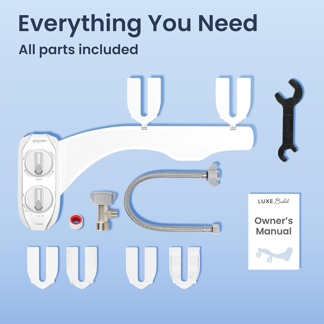 LUXE Bidet NEO 185 Plus – WC-Sitzaufsatz der nächsten Generation mit innovativen EZ-Lift-Scharnieren