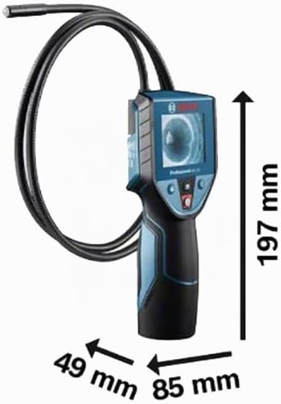 Bosch Professional Inspektionskamera GIC 120 (Kabellänge: 120 cm, Display: 2,7’’, 4x AA-Batterie, im