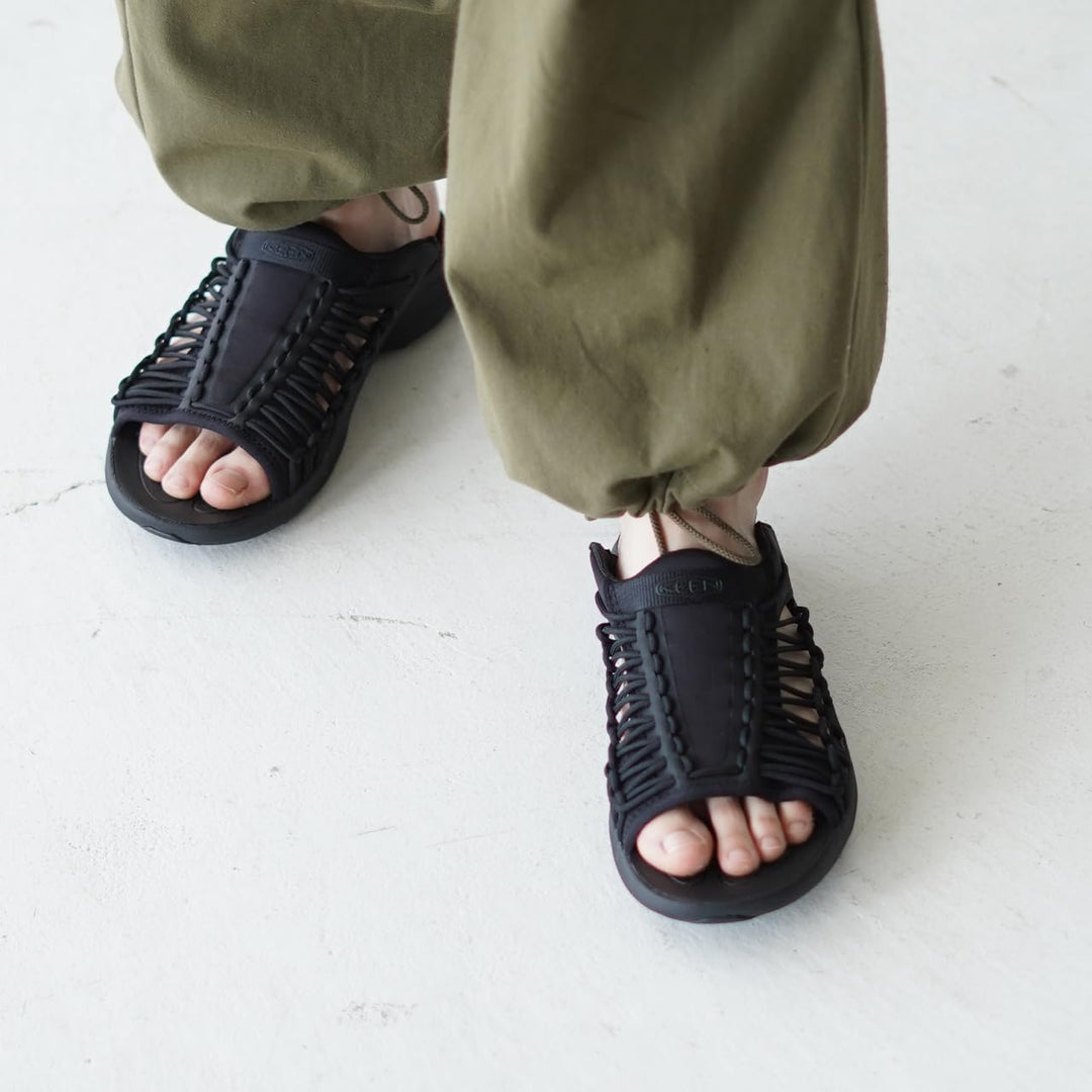 KEEN Herren Uneek Snk Slide Hausschuh 41 EU Schwarz, 41 EU Schwarz