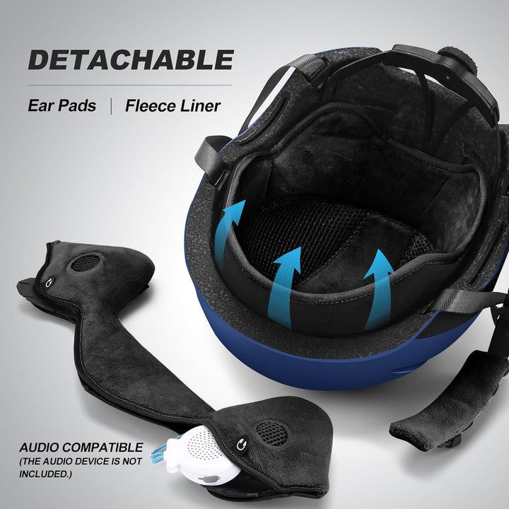 Odoland Skihelm und Skibrille Set Snowboardhelm mit Snowboardbrille für Damen und Herren und Jugend