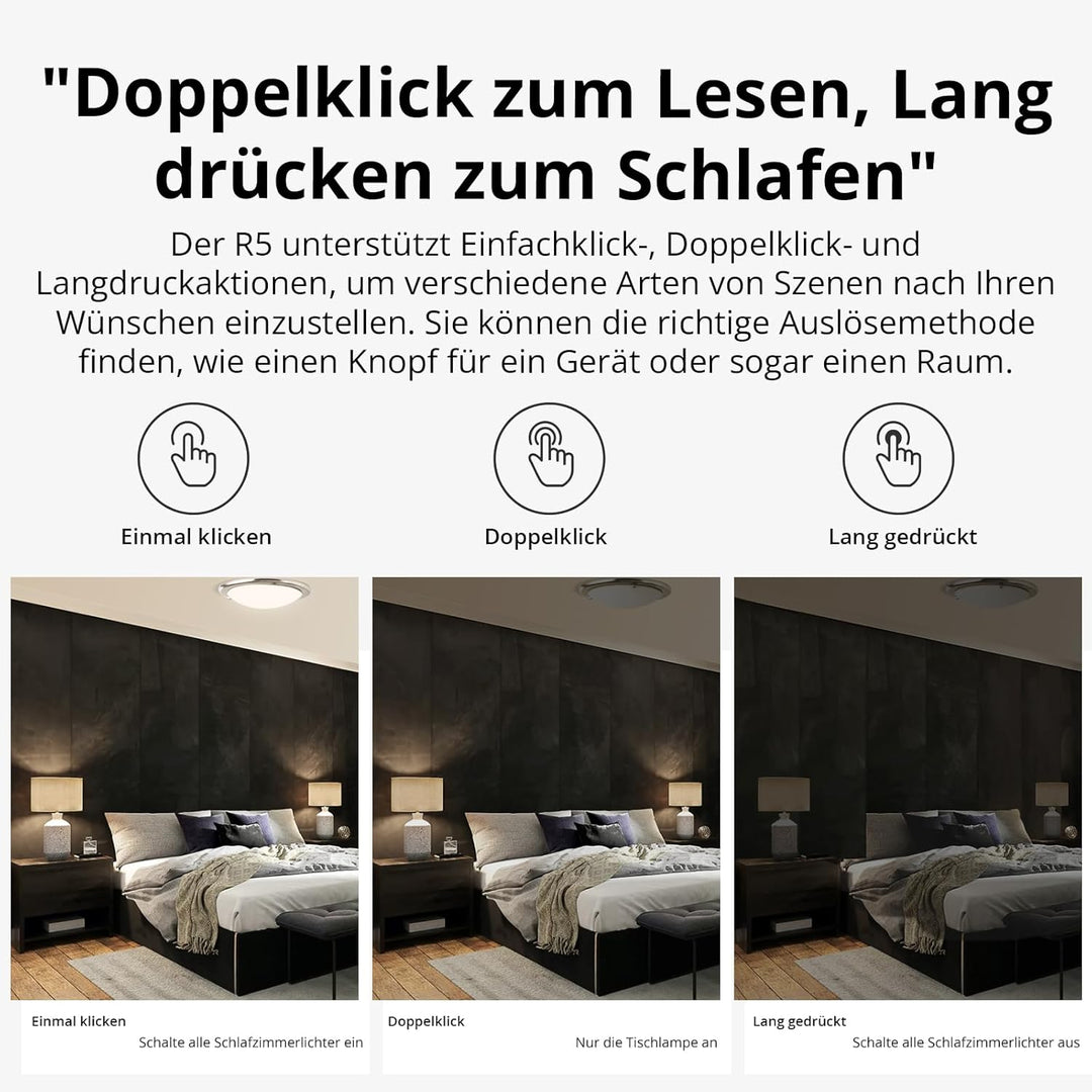 SONOFF SwitchMan R5 Scene Controller,Smart Home Szenen Fernbedienung 6 Tasten Funkschalter, Arbeiten