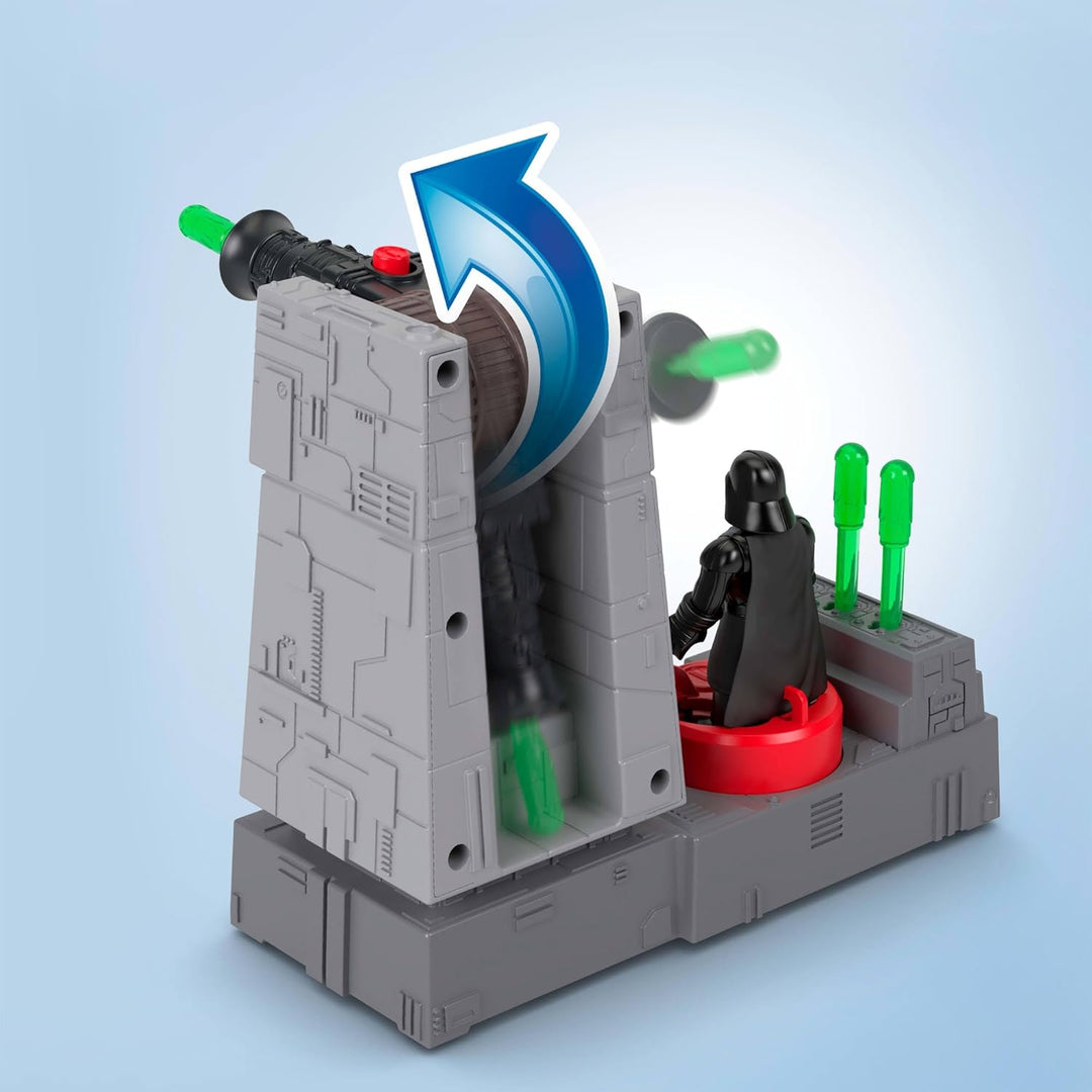 Fisher-Price Imaginext Star Wars-Spielzeuge, Todesstern-Turm, Kanone mit Darth Vader-Figurenschlüsse