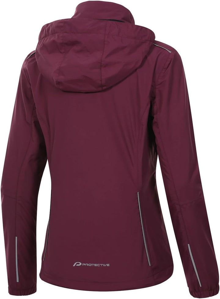 PROTECTIVE Regenjacke Damen P-Rain II W - Coral 36 wine, 36 wine