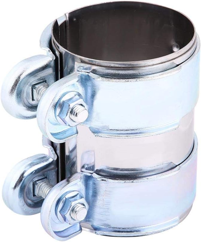 Qiilu Auspuff Schelle Auspuff Schlauchschellen Befestigungsschelle 2.5 Zoll mit Schrauben