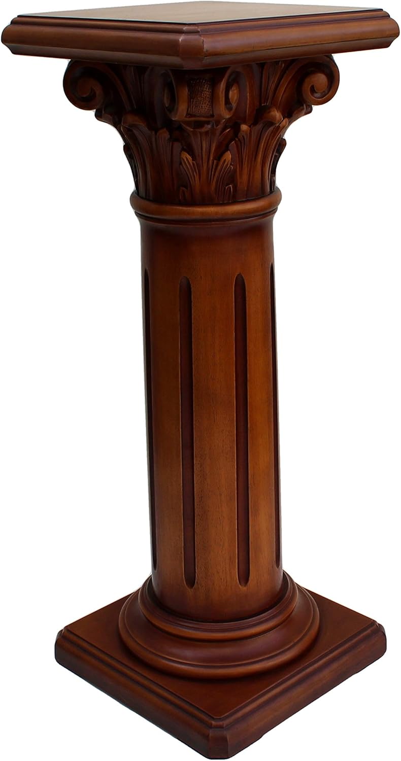 Art.Intaglio - Säule korinthisches Kapitel, manuelle Verarbeitung aus Jelutong-Holz, handgefertigt.