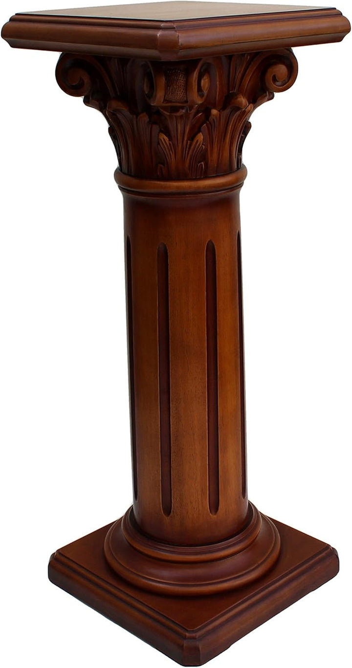 Art.Intaglio - Säule korinthisches Kapitel, manuelle Verarbeitung aus Jelutong-Holz, handgefertigt.