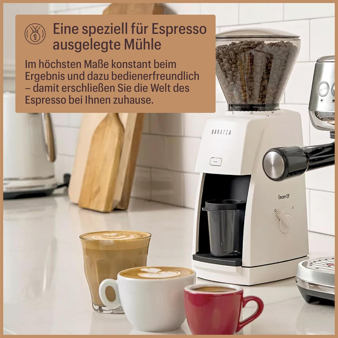 Baratza - Encore ESP 230V Kaffeemühle - Elektrische Kaffeemühle mit Mahlwerk, Schwarz, Schwarz
