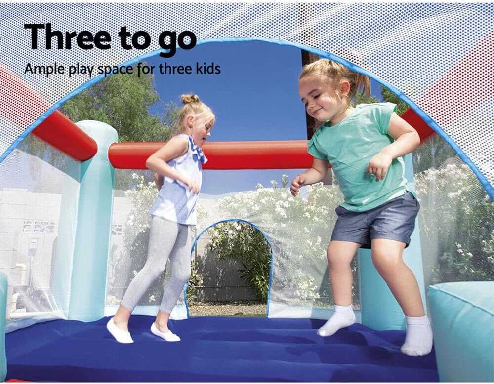 Bestway Up, In & Over™ Hüpfburg, Spring n Slide, 250 x 210 x 152 cm, mit Dauergebläse