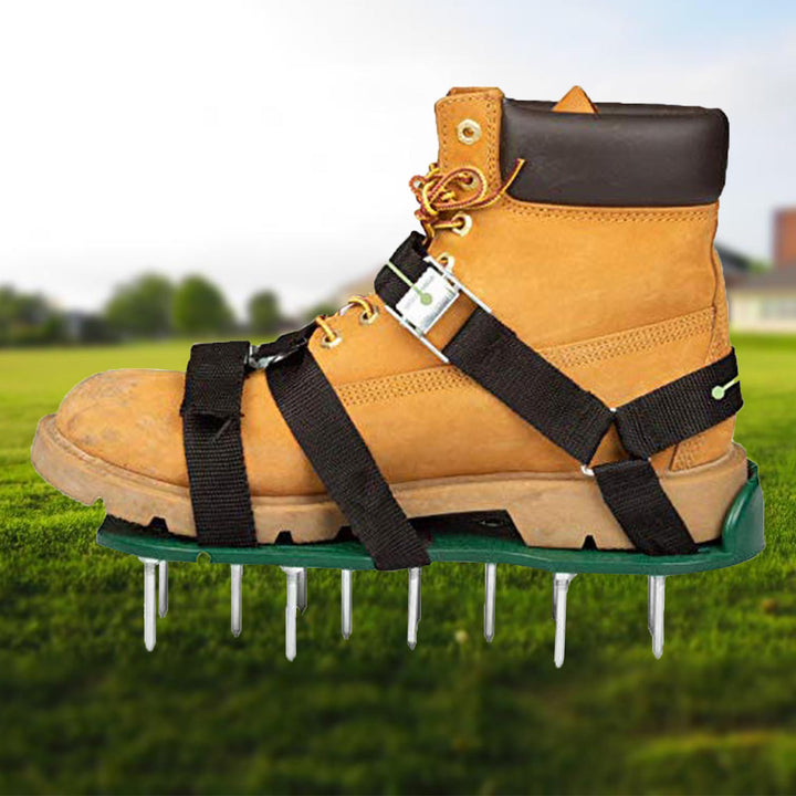MZSX Idealer Rasenaufblaser Für Höfe Und Gärten, Schwarz, Rasenaufblasschuhe, Gartenschuhe Mit Nylon