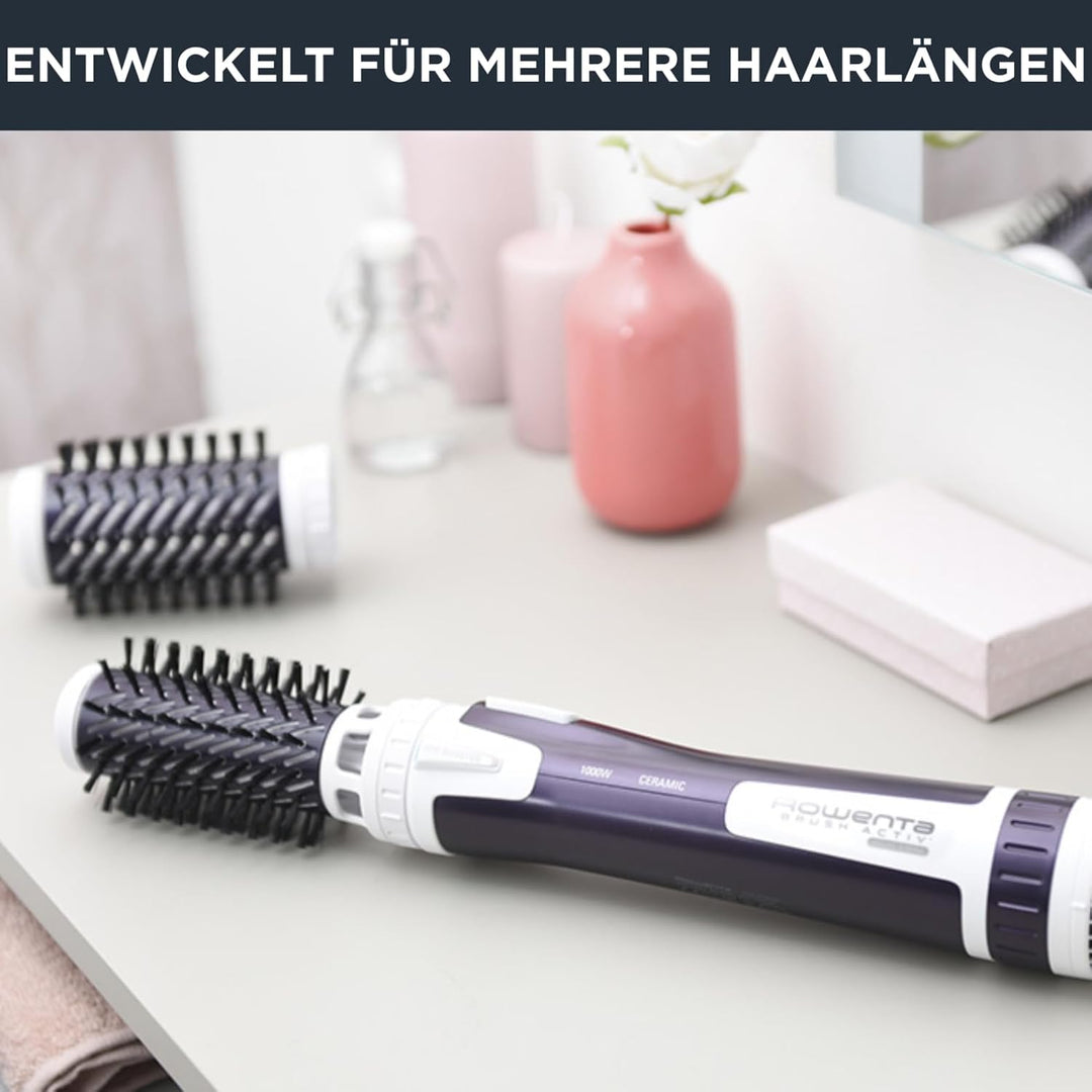 Rowenta CF9530 Rotierende Warmluftbürste Brush Activ Volume & Shine | Keramikbeschichtung | 3 Geschw