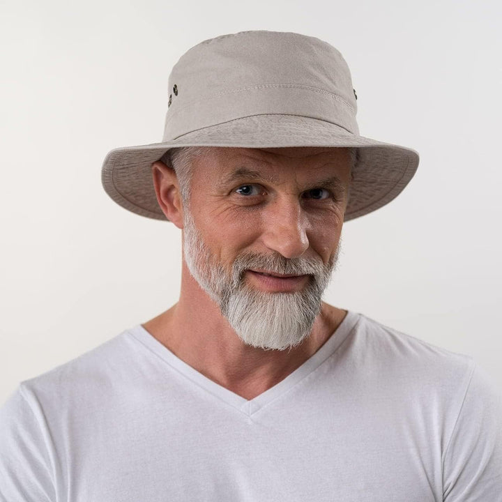 Stetson Reston Freizeithut Damen/Herren (Kophöhe ca. 9cm) - Schlapphut aus Bio-Baumwolle Packable -