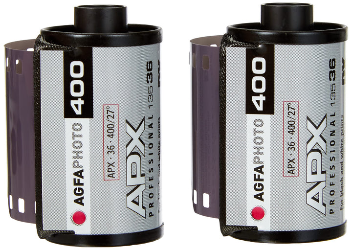 AgfaPhoto APX 400 135-36 Negativfim S/W im 2er Pack 2 Stück 400 ASA Single, 2 Stück 400 ASA Single