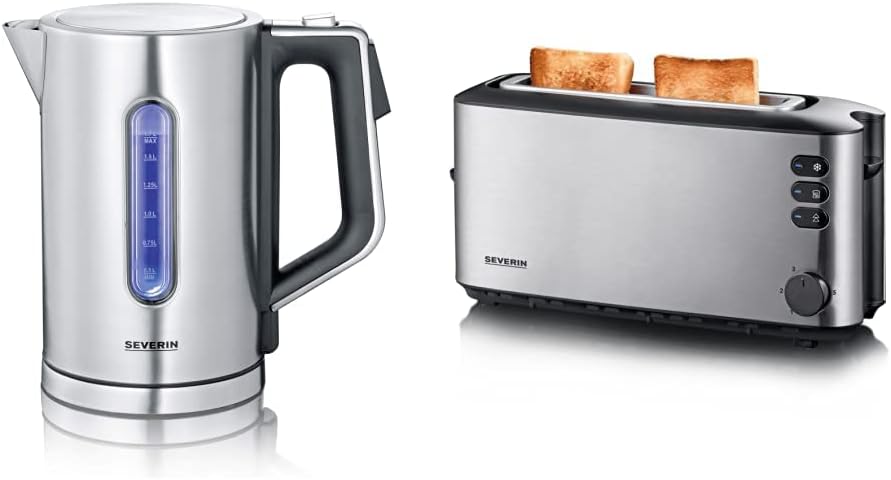 SEVERIN WK 3418 Digitaler Wasserkocher mit Fast-Boil-Power und individueller Temperaturauswahl, 1,7