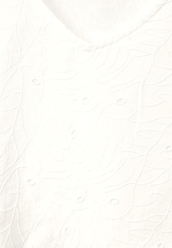 Cecil Damen Sommerbluse 3/4 S Vanilla White, S Vanilla White