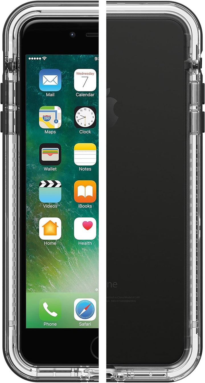LifeProof Next schmutzdichte Schutzhülle für iPhone 7 Plus/8 Plus, schwarz transparent geeignet für